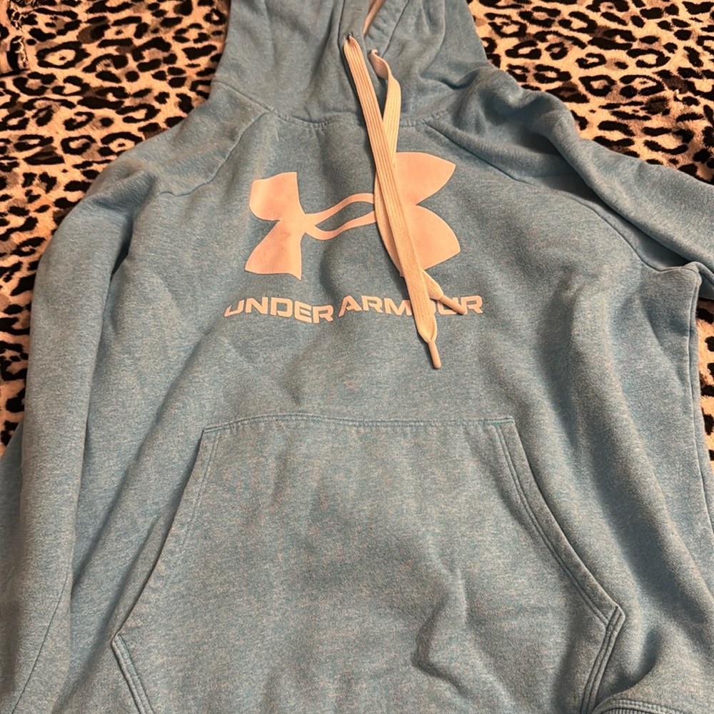 Blue and white sweatshirt size medium